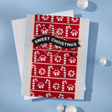 Spellbinders Sweet Borders Etched Dies from the Candy Christmas Collection by Stamperia
