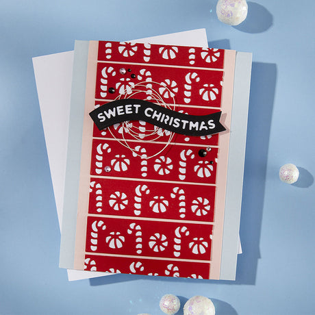 *COMING SOON* Sweet Borders Etched Dies from the Candy Christmas Collection by Stamperia