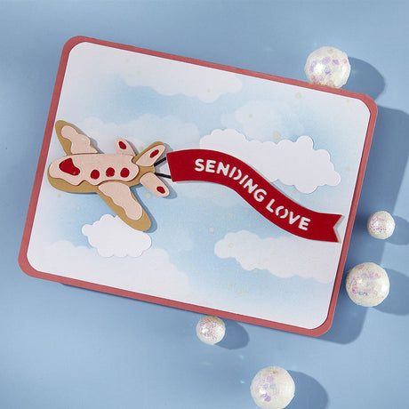 *COMING SOON* Gingerbread Plane & Banners Etched Dies from the Candy Christmas Collection by Stamperia