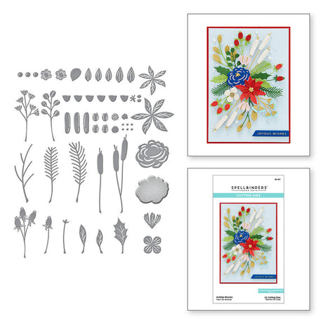Spellbinders Holiday Blooms Etched Dies - Celebrate the Season Collection