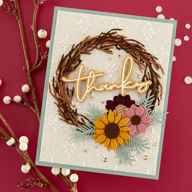 Spellbinders Build-A-Wreath Etched Dies - Beautiful Wreaths Collection - Suzanne Hue