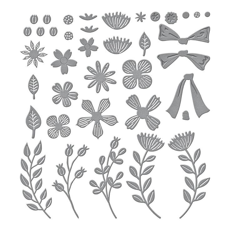 Spellbinders Garden Wreath Add-Ons Etched Dies - Beautiful Wreaths Collection - Suzanne Hue
