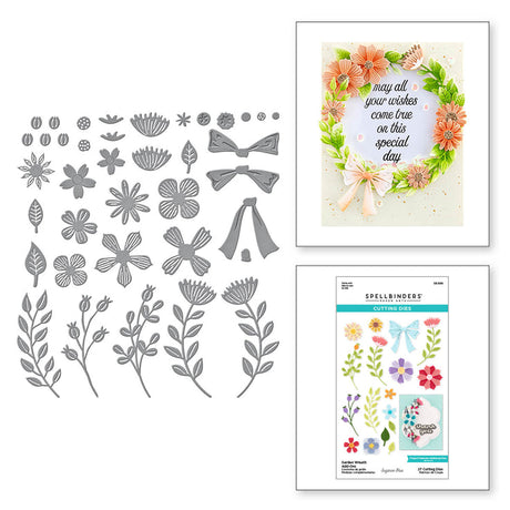 Spellbinders Garden Wreath Add-Ons Etched Dies - Beautiful Wreaths Collection - Suzanne Hue