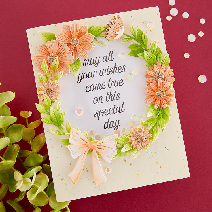 Spellbinders Garden Wreath Add-Ons Etched Dies - Beautiful Wreaths Collection - Suzanne Hue