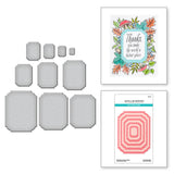 Spellbinders Notched Corner Frames Etched Dies - BetterPress Autumn Collection