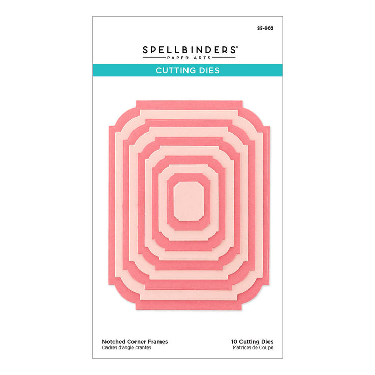 Spellbinders Notched Corner Frames Etched Dies - BetterPress Autumn Collection