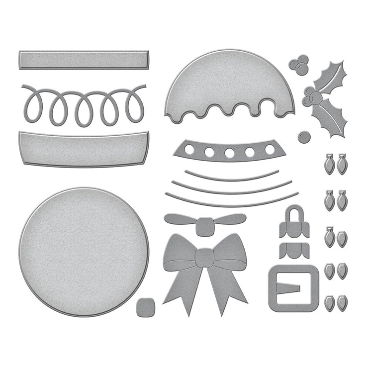 Spellbinders Festive Ornaments Etched Dies - Merry Mug & Circle Delights Collection - Nichol Spohr