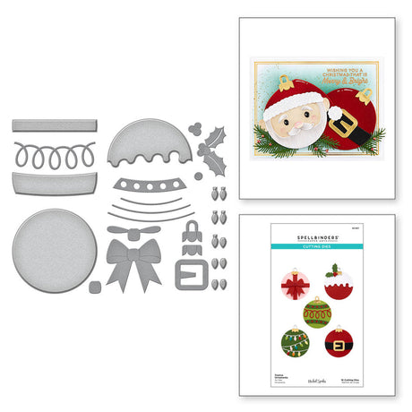 Spellbinders Festive Ornaments Etched Dies - Merry Mug & Circle Delights Collection - Nichol Spohr