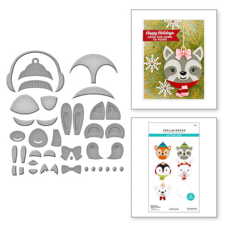 Spellbinders Whimsical Winter Critters Etched Dies - Merry Mug & Circle Delights Collection - Nichol Spohr