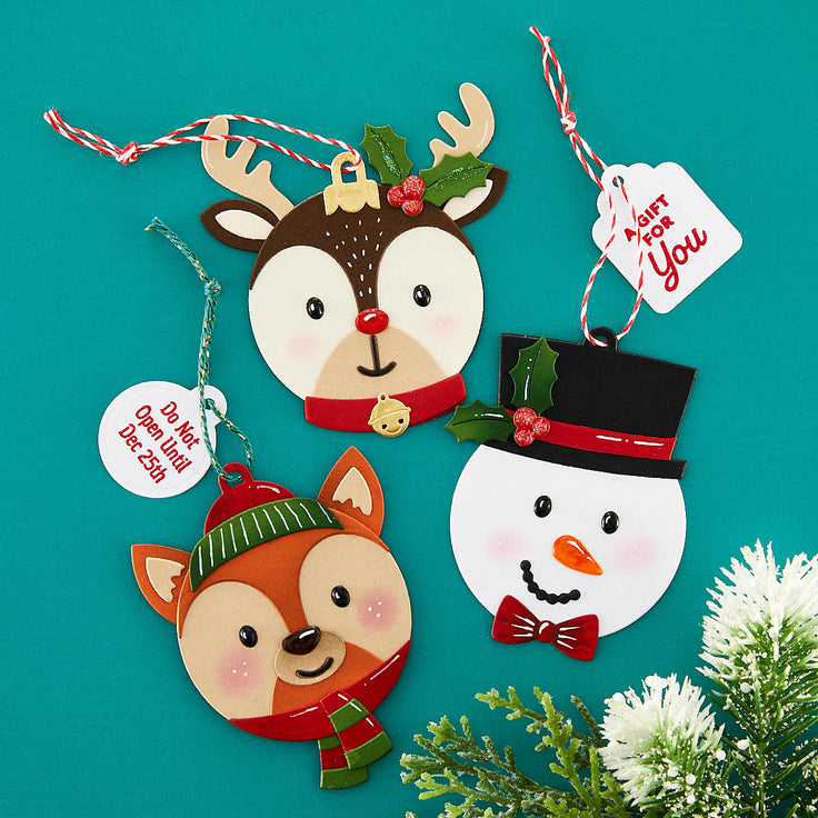 Spellbinders Whimsical Winter Critters Etched Dies - Merry Mug & Circle Delights Collection - Nichol Spohr