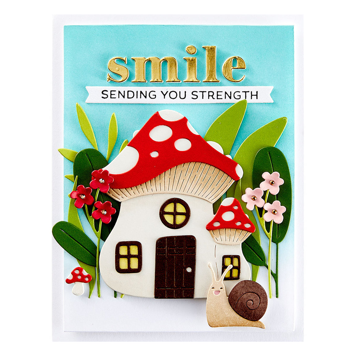 Spellbinders Mushroom Mansion Etched Dies - Out and About Collection