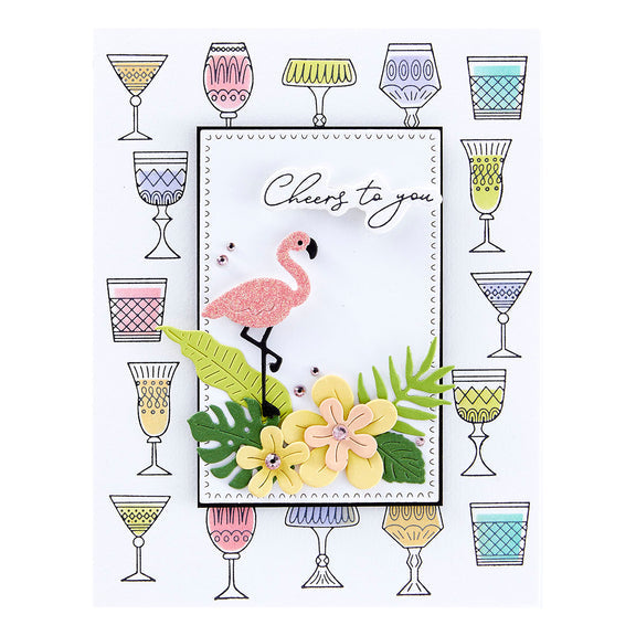 Spellbinders Perfect Touch Rectangles and Tag Etched Dies - Happy Hour Collection