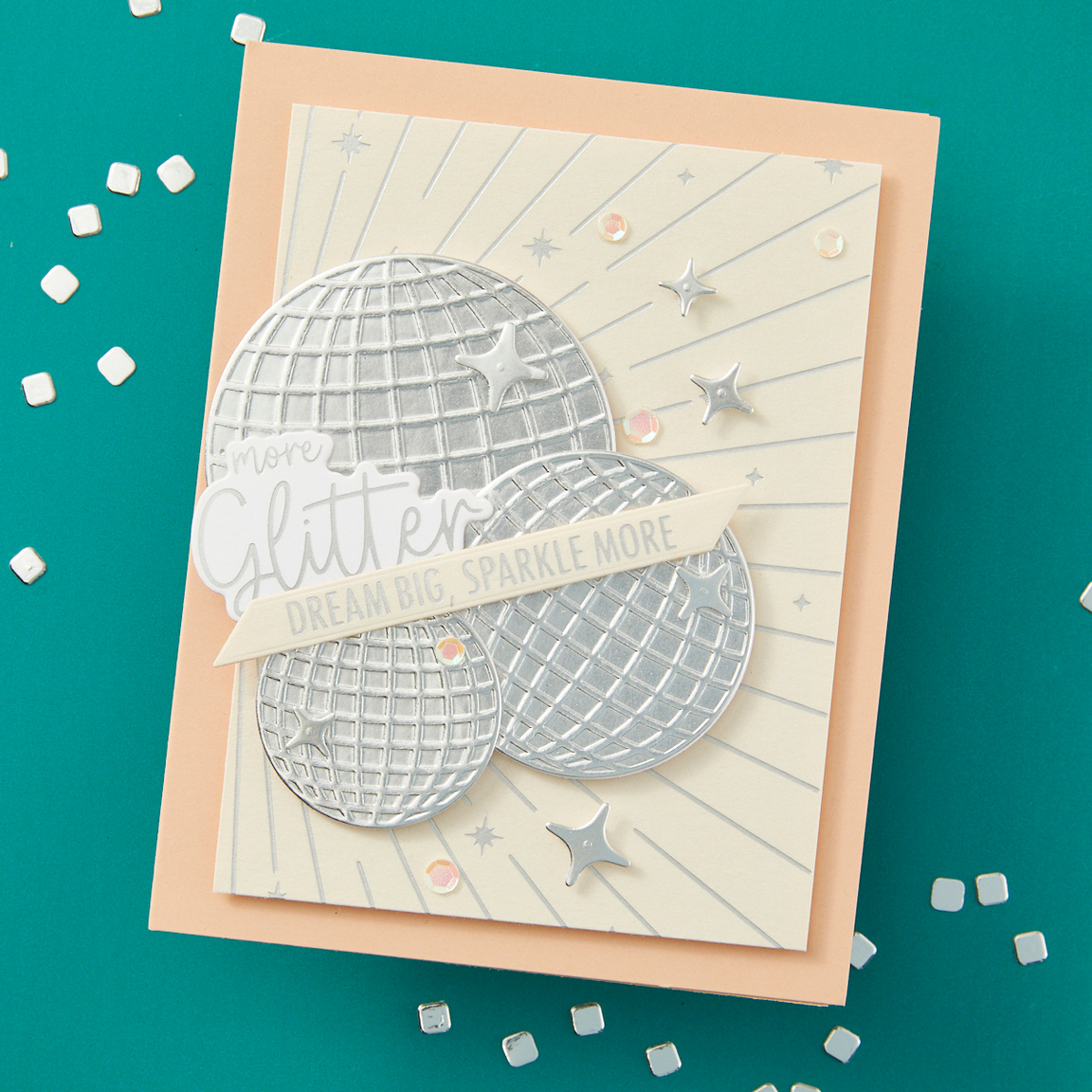 Sparkle On Sentiments Press Plate & Die Set - Shine Bright Collection by Carissa Wiley