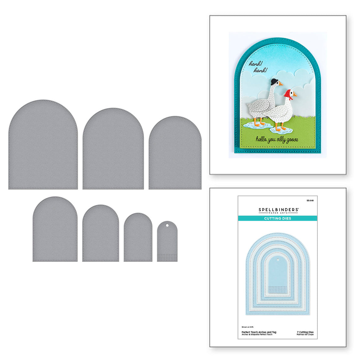 Spellbinders Perfect Touch Arches Etched Dies - On the Farm Collection
