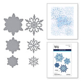 Spellbinders Layering Snowflakes Etched Dies - Let it Snow Collection by Simon Hurley