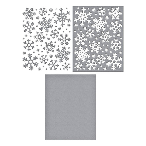 Spellbinders Frozen Flurries Etched Dies - Let it Snow Collection by Simon Hurley
