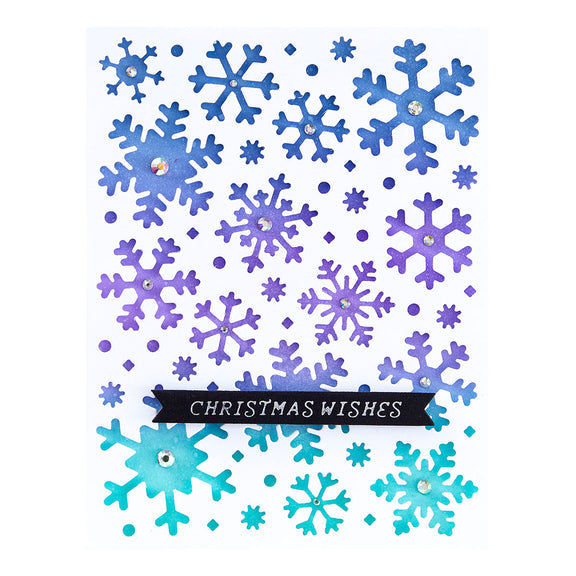 Spellbinders Frozen Flurries Etched Dies - Let it Snow Collection by Simon Hurley