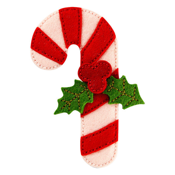 Spellbinders Felt Candy Cane Etched Dies - Felt Stitch & Create Collection by Nichol Spohr