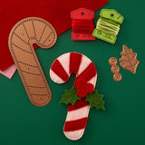 Spellbinders Felt Candy Cane Etched Dies - Felt Stitch & Create Collection by Nichol Spohr