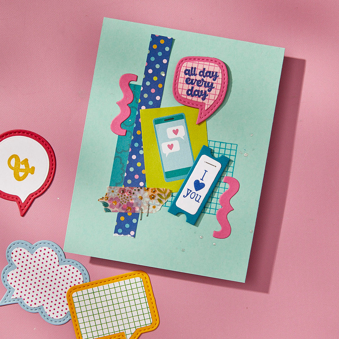 Spellbinders Punctuation & Icons Etched Dies - Just Sayin' Collection - Kelly Bangs