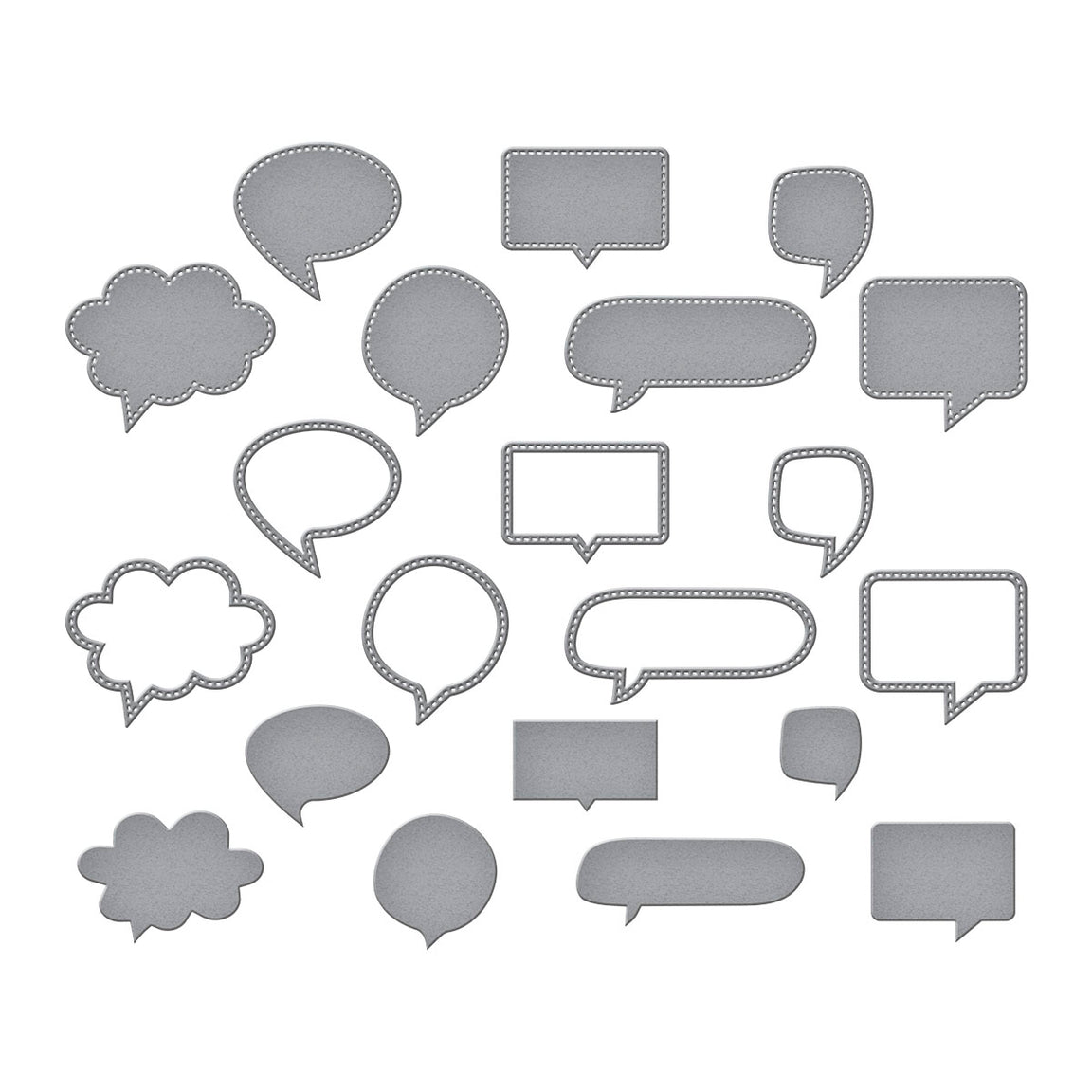 Spellbinders Speech Bubbles Etched Dies - Just Sayin' Collection - Kelly Bangs