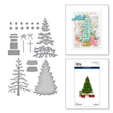 Spellbinders Classic Christmas Tree Etched Dies - Timeless Trees Collection by Simon Hurley