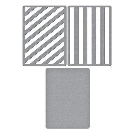 Spellbinders Lots of Stripes Etched Dies from the All About Christmas Collection by Lisa Horton