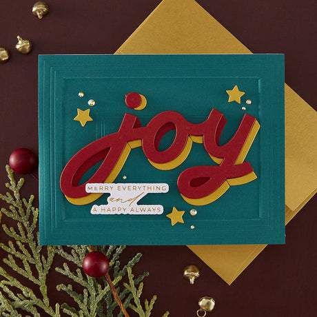 Spellbinders Shadow Joy Etched Dies from the City Holiday Collection by Yana Smakula