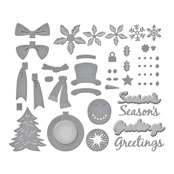 Spellbinders Christmas Wreath Add-Ons Etched Dies - Beautiful Wreaths Collection - Suzanne Hue
