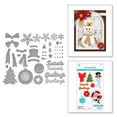 Spellbinders Christmas Wreath Add-Ons Etched Dies - Beautiful Wreaths Collection - Suzanne Hue