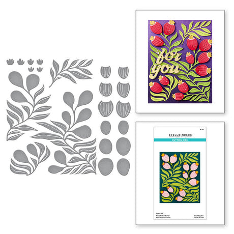 Spellbinders Fresh Picked Berries Etched Dies - Fresh Picked Collection