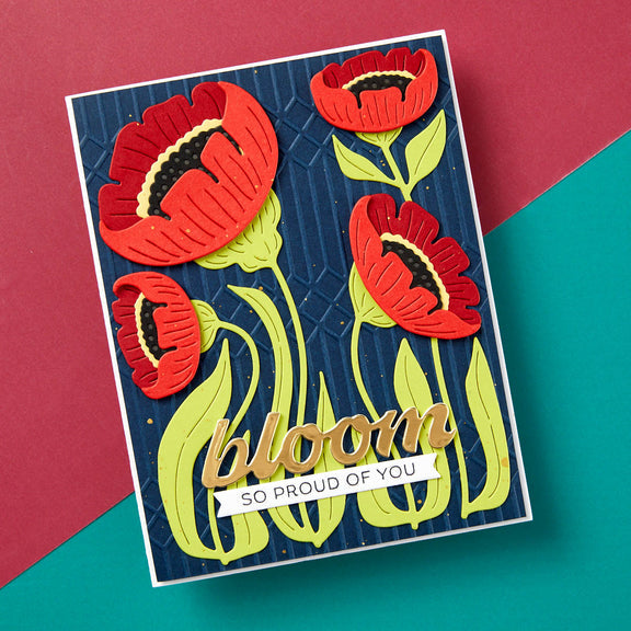 Spellbinders Fresh Picked Anemones Etched Dies - Fresh Picked Collection