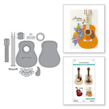 Spellbinders Majestic Guitar Etched Dies from the Bibi's Musical Notes Collection by Bibi Cameron