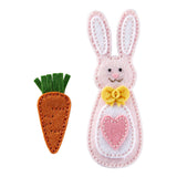 Spellbinders Felt Carrot Companion Etched Dies - Spring Felt Stitch & Create Collection - Nichol Spohr