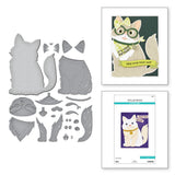 Spellbinders Big Cat Etched Dies - Bibi's Cats and Pugs Collection