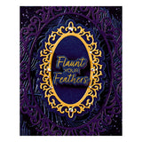 Spellbinders Cameo Frames Etched Dies - Peacock Paradise Collection