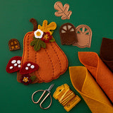 Spellbinders Felt Pumpkin Lane House Etched Dies - Felt Stitch & Create Collection by Nichol Spohr