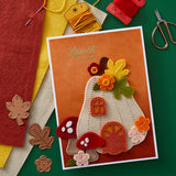 Spellbinders Felt Pumpkin Lane House Etched Dies - Felt Stitch & Create Collection by Nichol Spohr