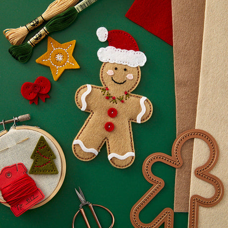 Spellbinders Felt Gingerbread Boy & Girl Etched Dies - Felt Stitch & Create Collection by Nichol Spohr