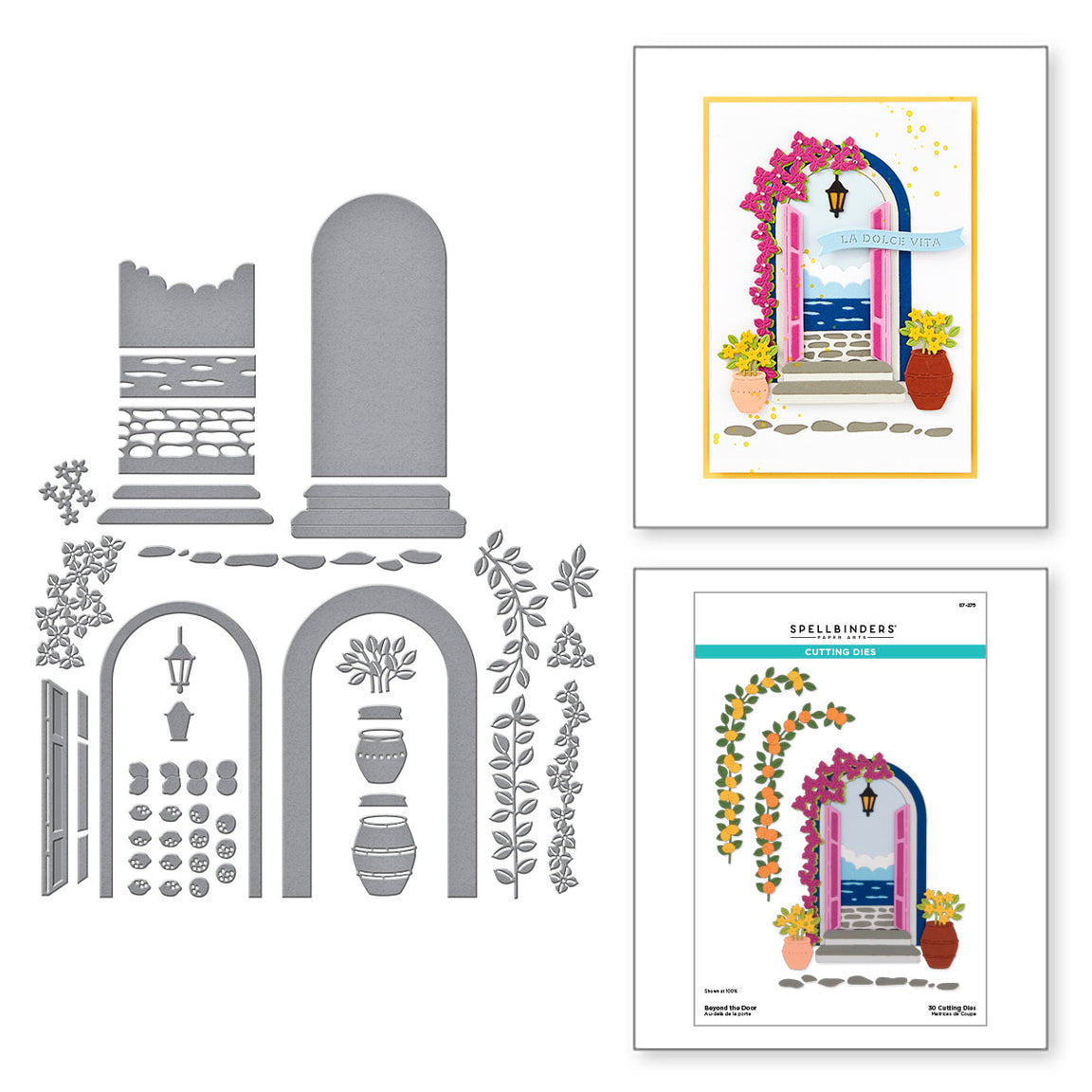 Spellbinders Beyond the Door Etched Dies from the La Dolce Vita Collection
