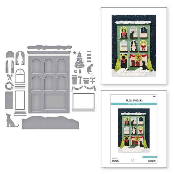 Spellbinders City Holiday Etched Dies from the City Holiday Collection by Yana Smakula