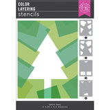 Hero Arts Color Layering Tree Stencils from the Very Merry Collection