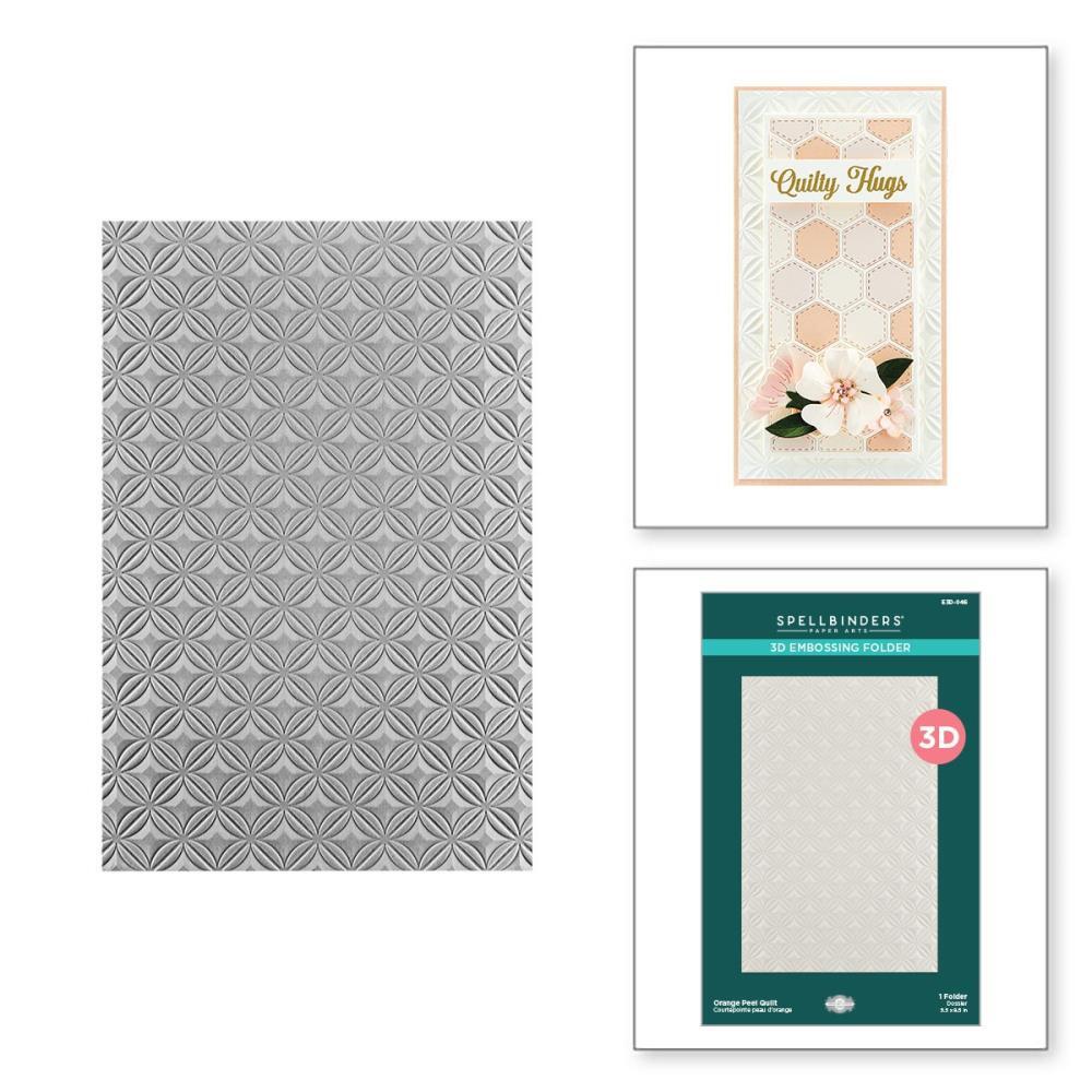 Spellbinders Orange Peel Quilt Embossing Folder - Home Sweet Quilt Collection by Becca Feeken
