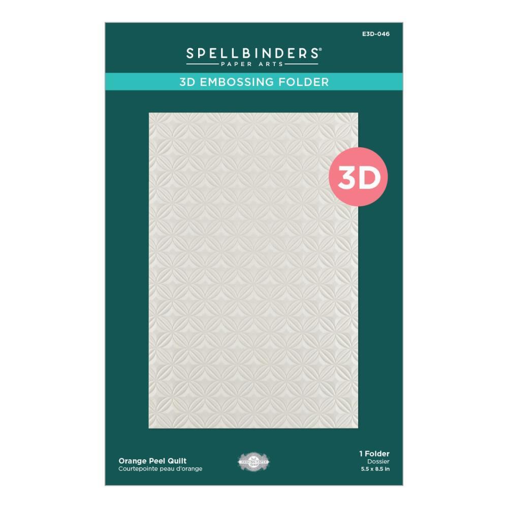 Spellbinders Orange Peel Quilt Embossing Folder - Home Sweet Quilt Collection by Becca Feeken