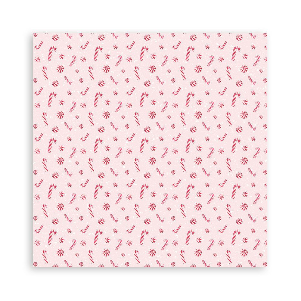 Stamperia Candy Christmas 12x12" Single Sided Paper Pad from the Candy Christmas Collection