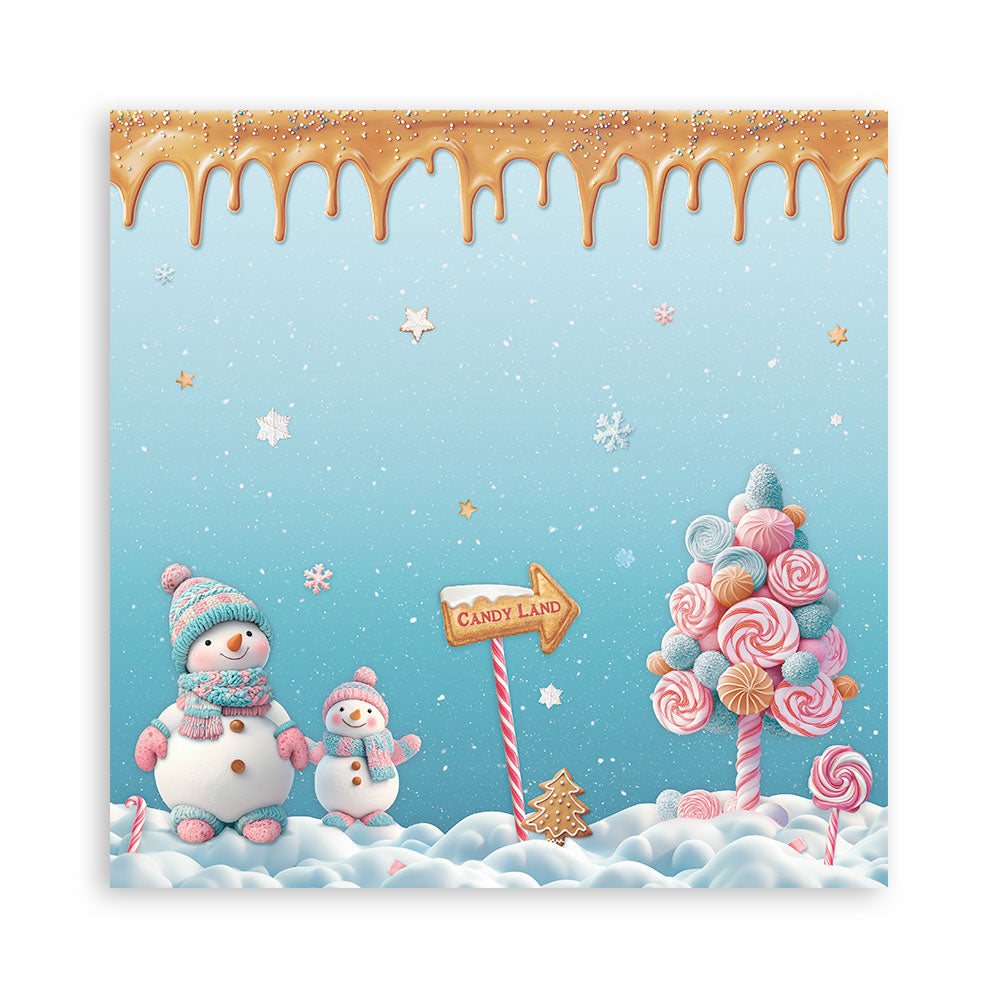 Stamperia Candy Christmas 12x12" Single Sided Paper Pad from the Candy Christmas Collection