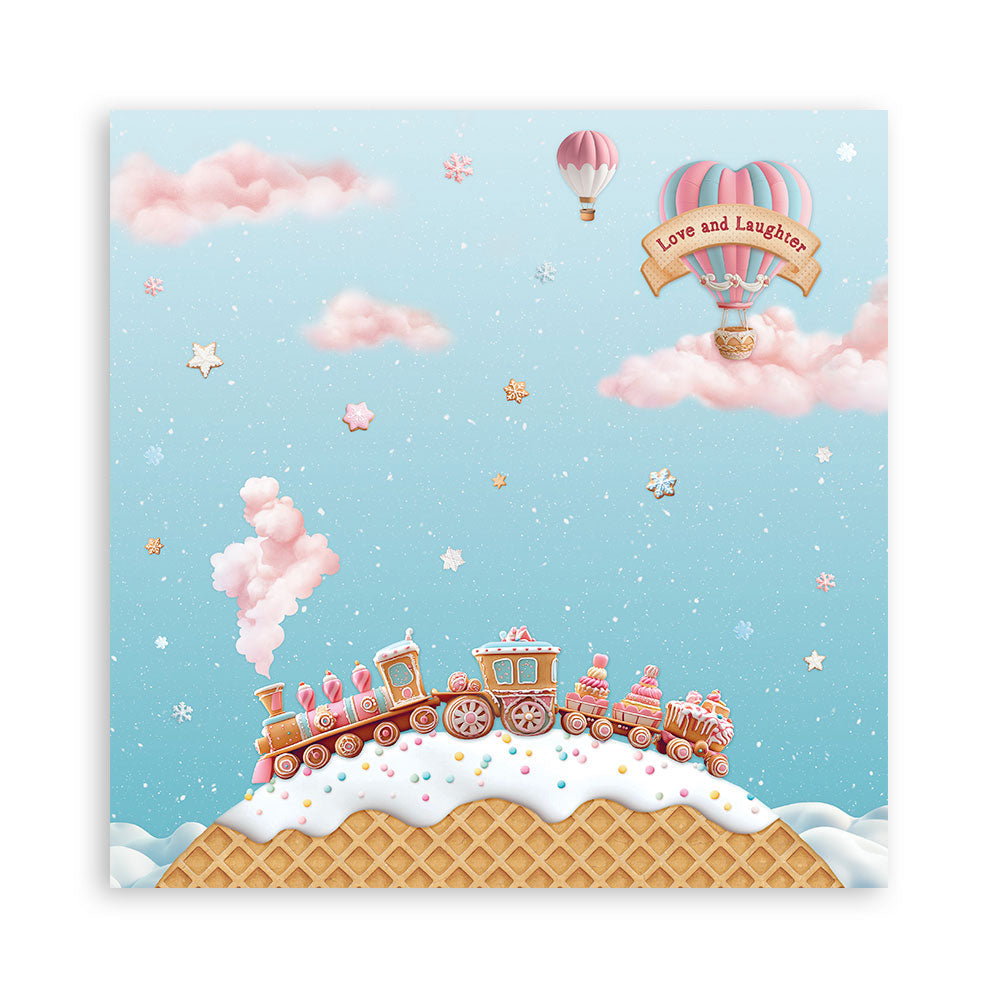 Stamperia Candy Christmas 12x12" Single Sided Paper Pad from the Candy Christmas Collection