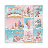Stamperia Candy Christmas 12x12" Single Sided Paper Pad from the Candy Christmas Collection