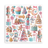 Stamperia Candy Christmas 12x12" Single Sided Paper Pad from the Candy Christmas Collection