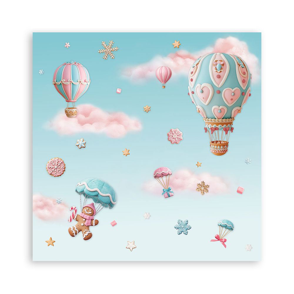 Stamperia Candy Christmas 12x12" Single Sided Paper Pad from the Candy Christmas Collection